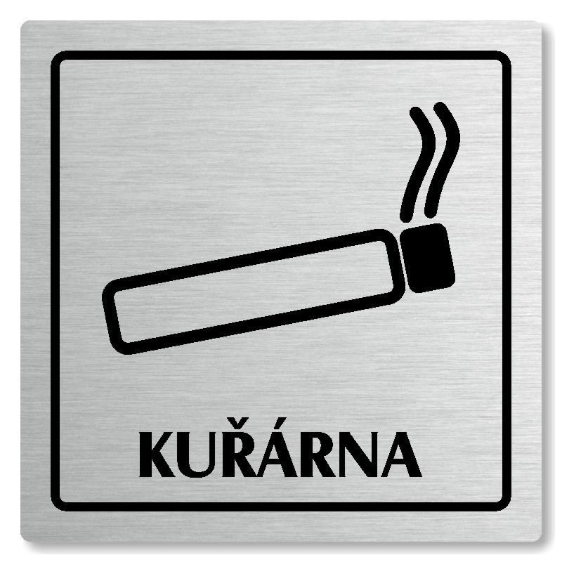 Kuřárna, 118x118mm, stříbrná, Arizona